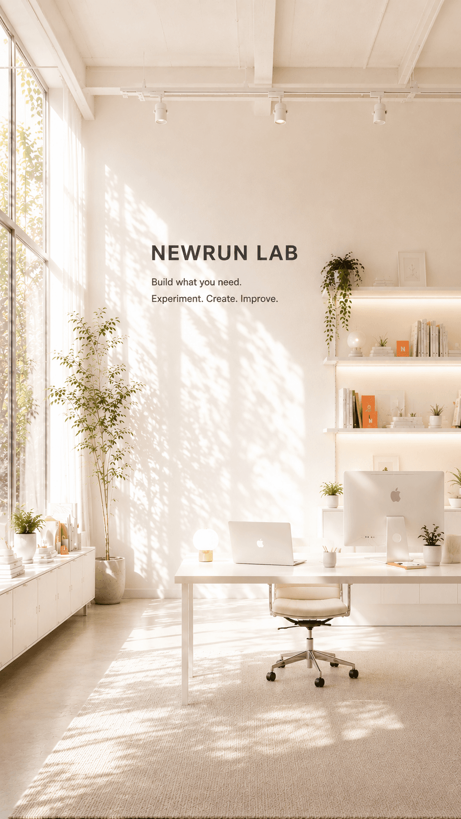 NEWRUN LAB — Build what you need. Experiment. Create. Improve.